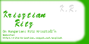 krisztian ritz business card